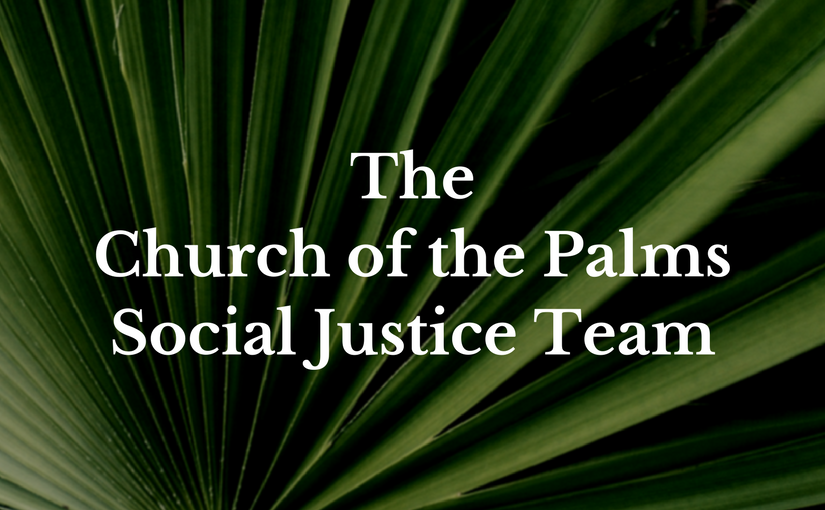 Church of the Palms Social Justice Team - Seeking justice through Prayer, Action, Love, Ministry & Support