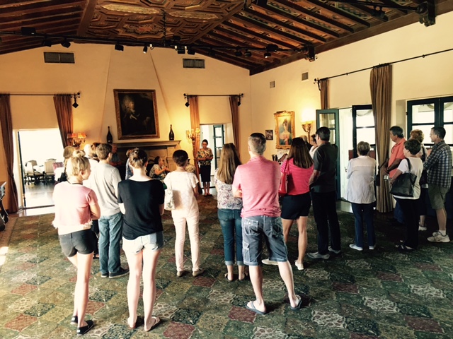 the group at the Wrigley Mansion